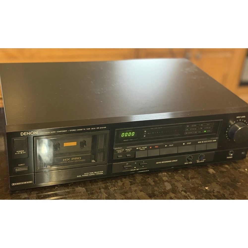Denon DR-M10HR Precision Audio Stereo Cassette Deck HX Pro 3-Motor Silent Mech